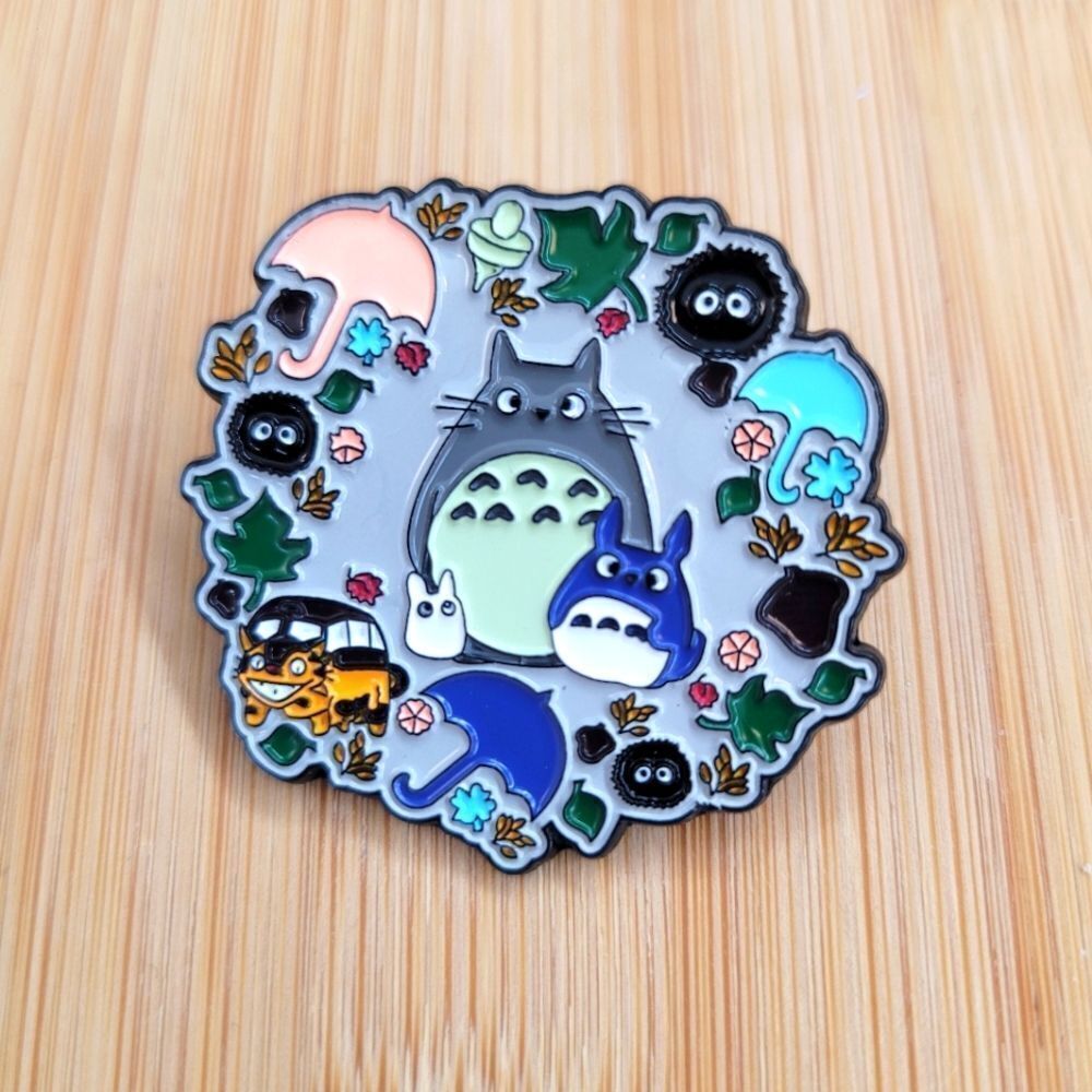 2/$20 Brand New My Neighbor Totoro Pin Brooch Umbrella